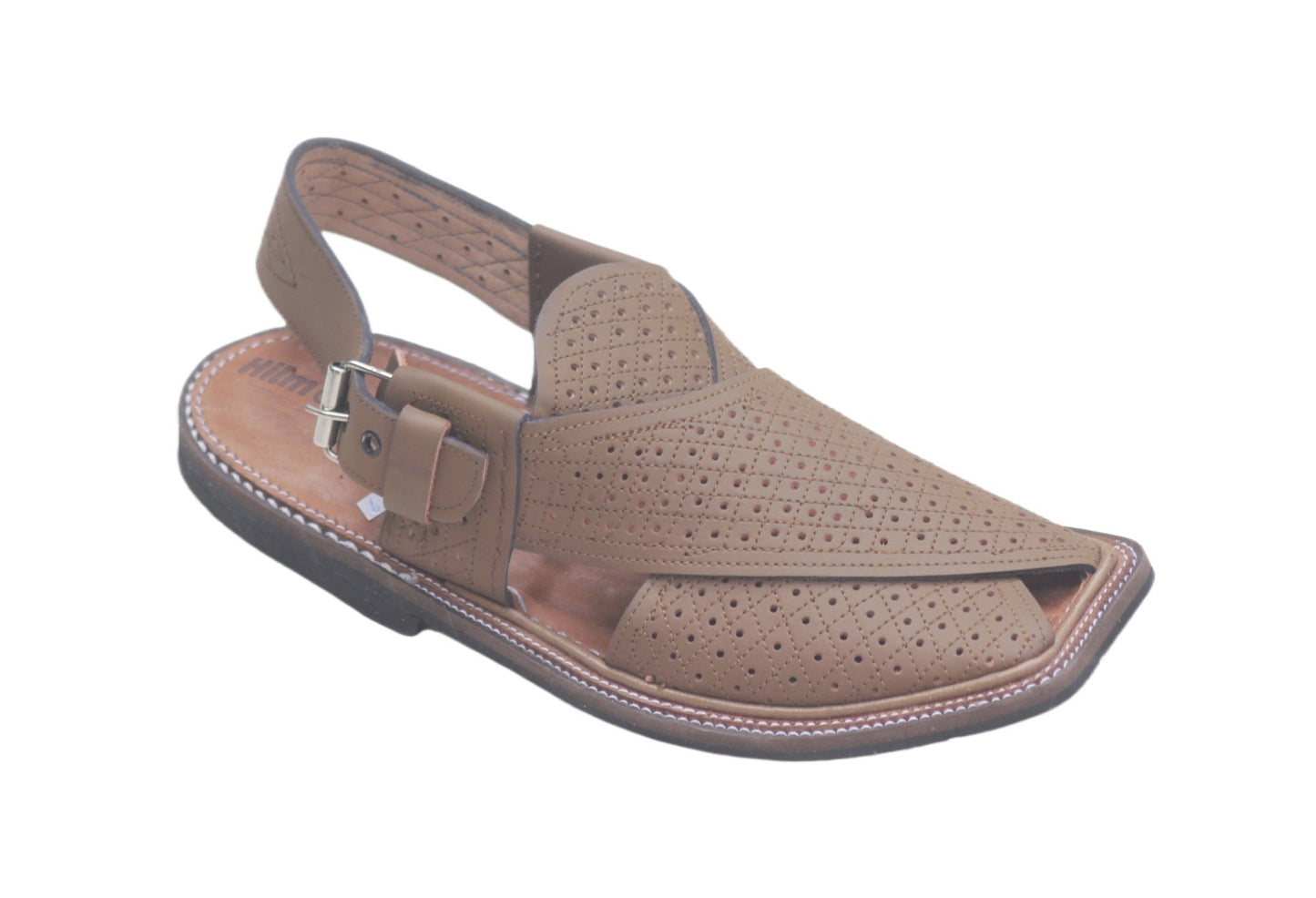 Charsada Chappal / Sandal – Gents-Jale wala – Genuine Leather –Mustered Rg 313