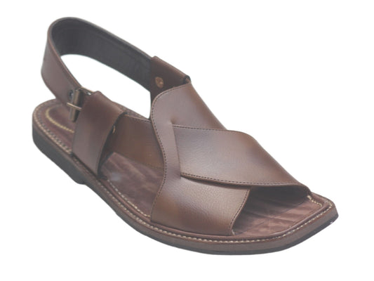 Kohati Chappal Sandal CrossGents – Genuine Shining Leather- Light Weight