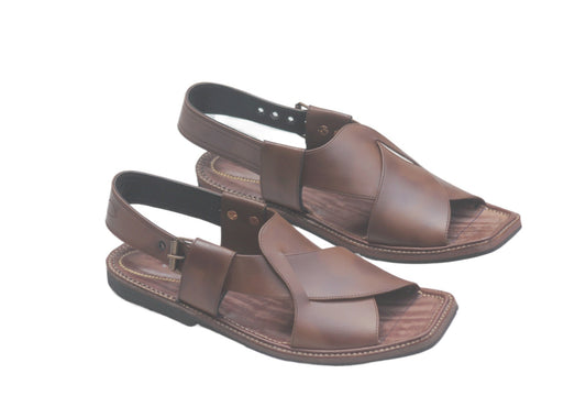 Kohati Chappal Sandal CrossGents – Genuine Shining Leather- Light Weight