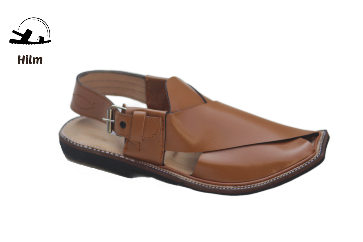 Charsada Chappal / Sandal – Gents – Genuine Leather – Orange – Thin Tyre sole – Rg 304