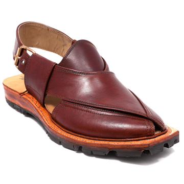 Norozi Chapals Mustered coloure Galma Leather  Rg211